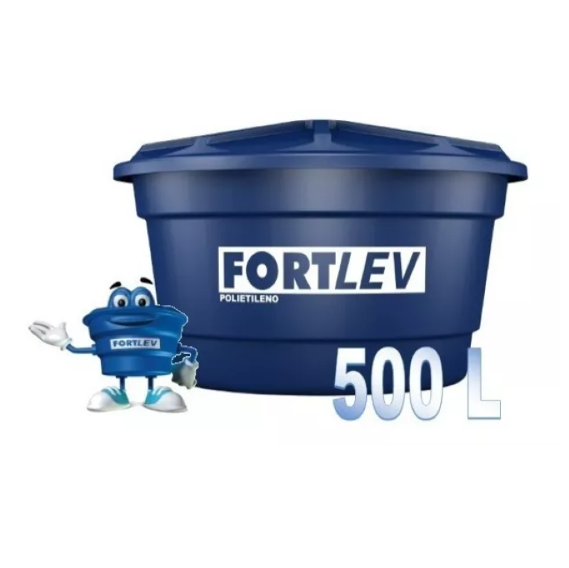 Caixa D'Água Fortlev Polietileno 500 Lts C/ Tampa
