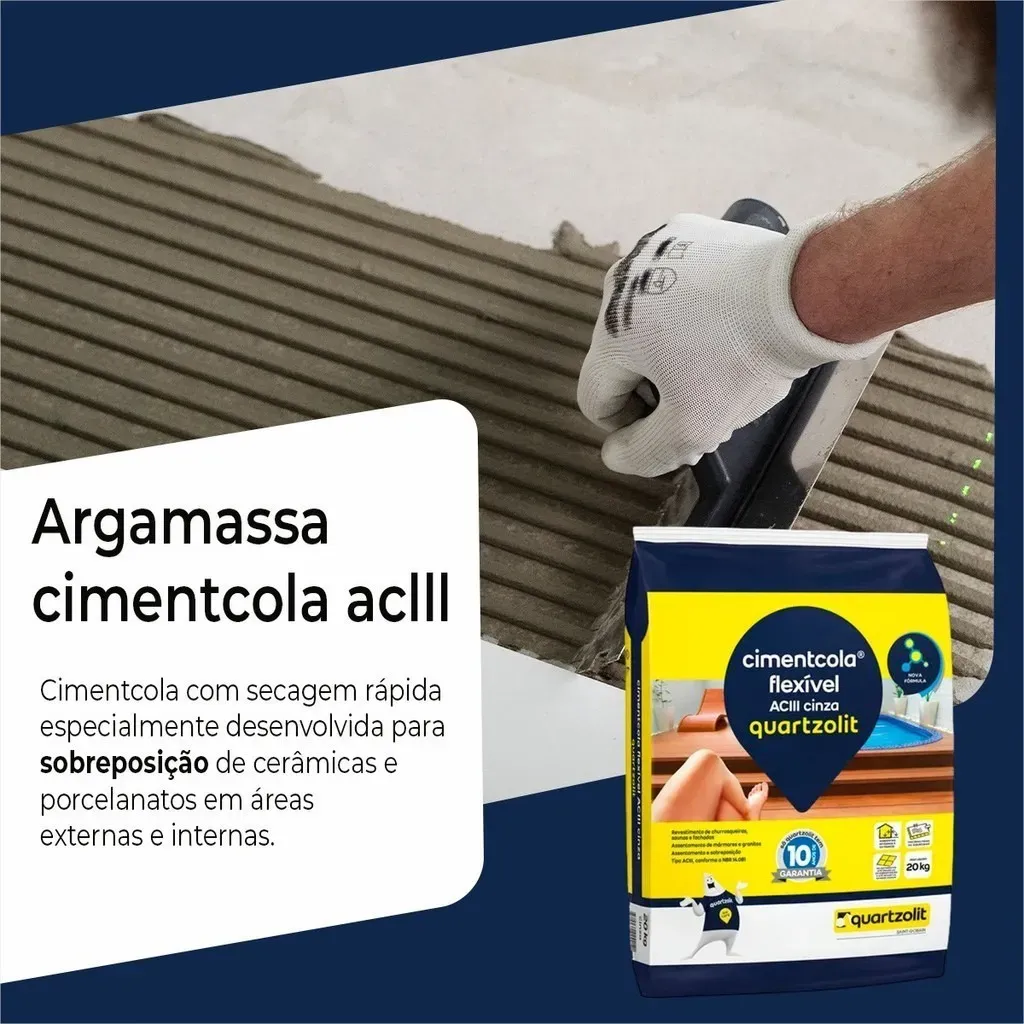 Argamassa Colante AC3 Quartzolit 20kg
