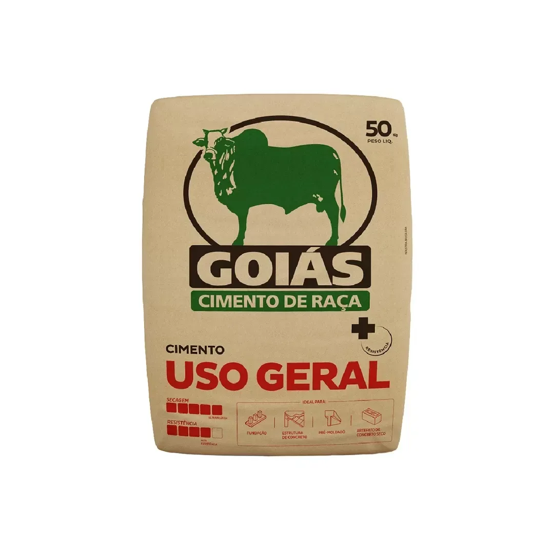 Cimento Goiás CP II-F-32 50kg – Resistência e Qualidade para Construção